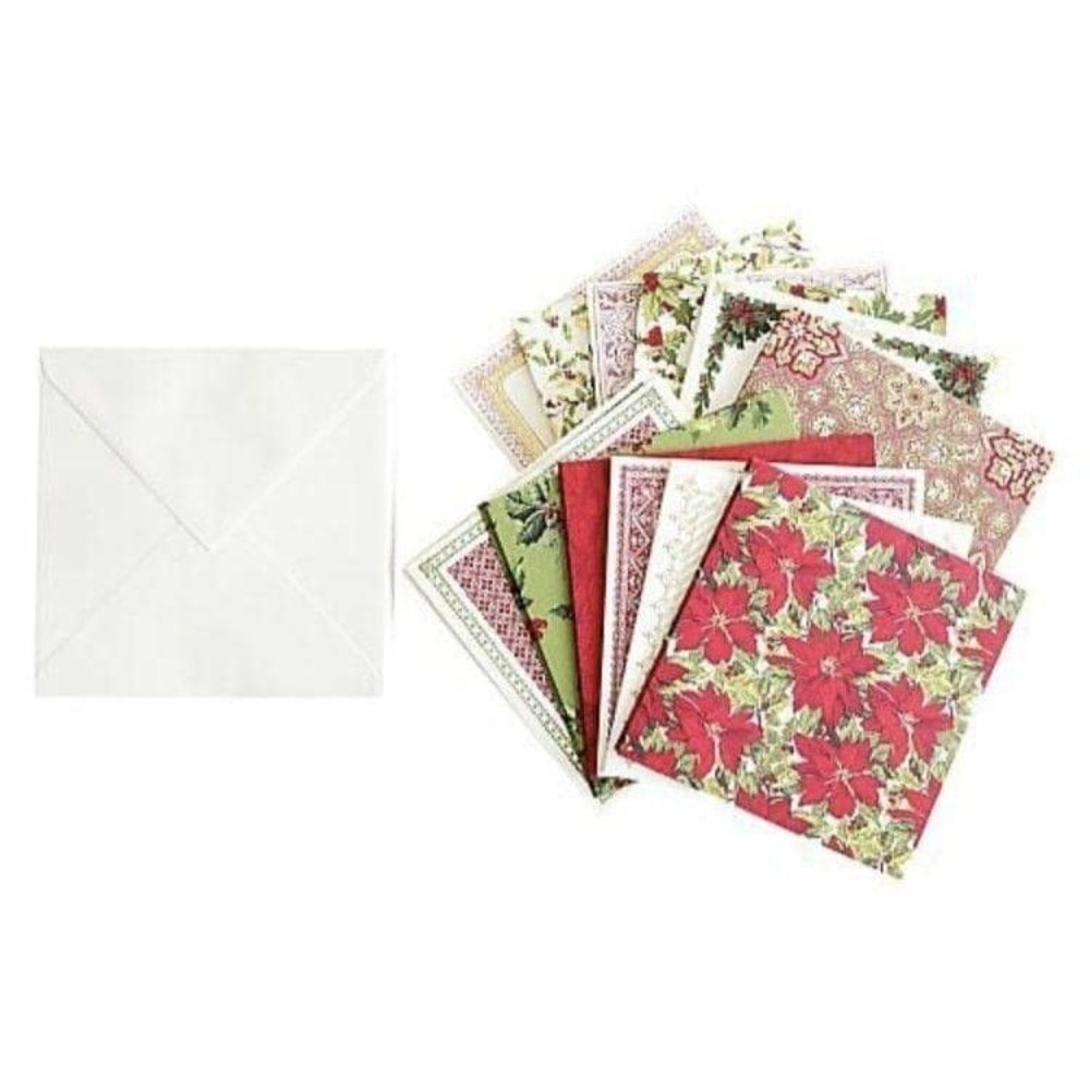 Anna Griffin® Vintage Square Christmas Cards and Envelopes